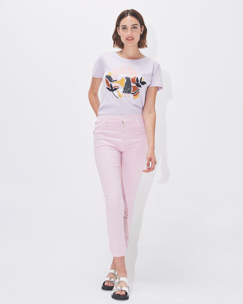 JEAN SLIM GABARDINA RAINBOW - SWEET LILAC