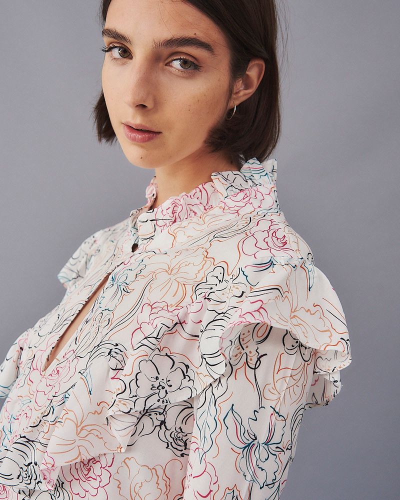 CAMISA FLOWER GARDEN BLANCO