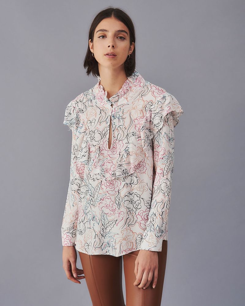 CAMISA FLOWER GARDEN BLANCO