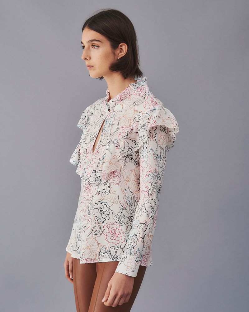 CAMISA FLOWER GARDEN BLANCO