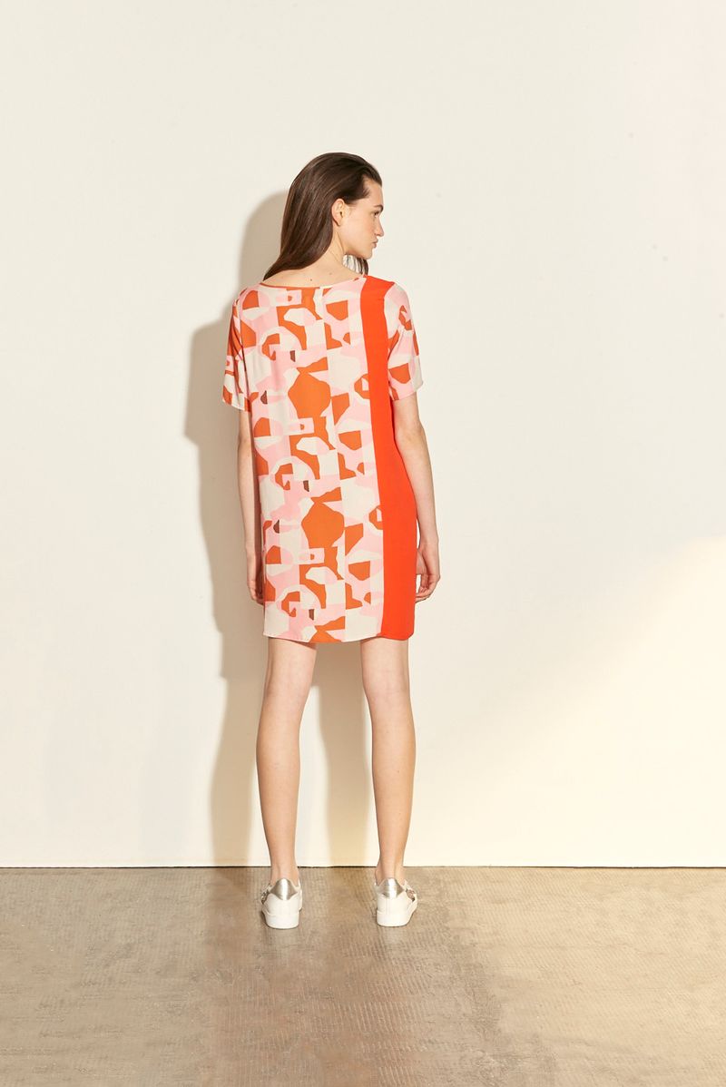 VESTIDO BOXY ABSTRACT LAYERS
