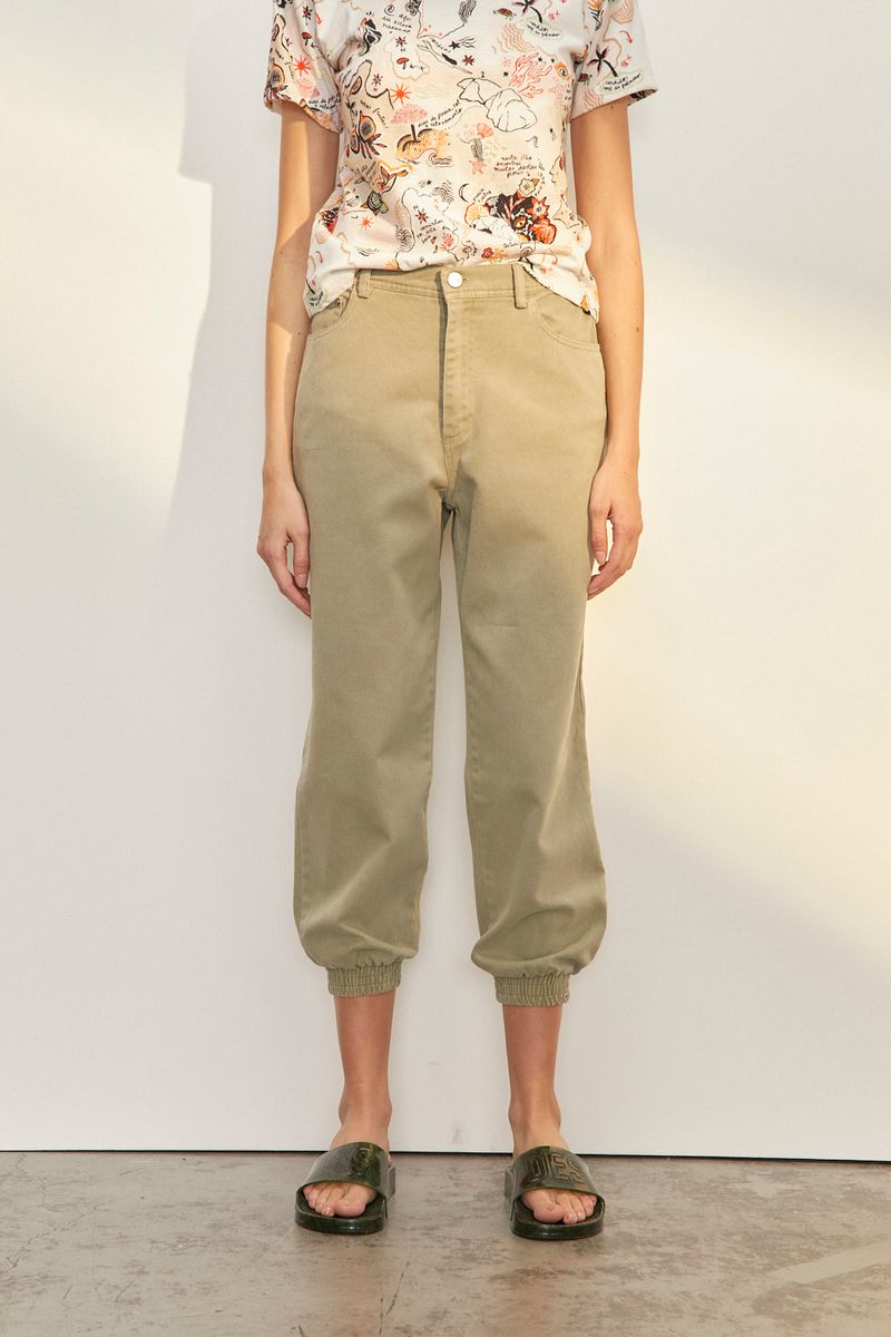PANTALON GABARDINA CARGO