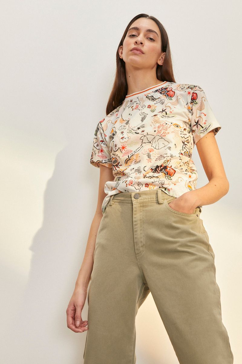 PANTALON GABARDINA CARGO