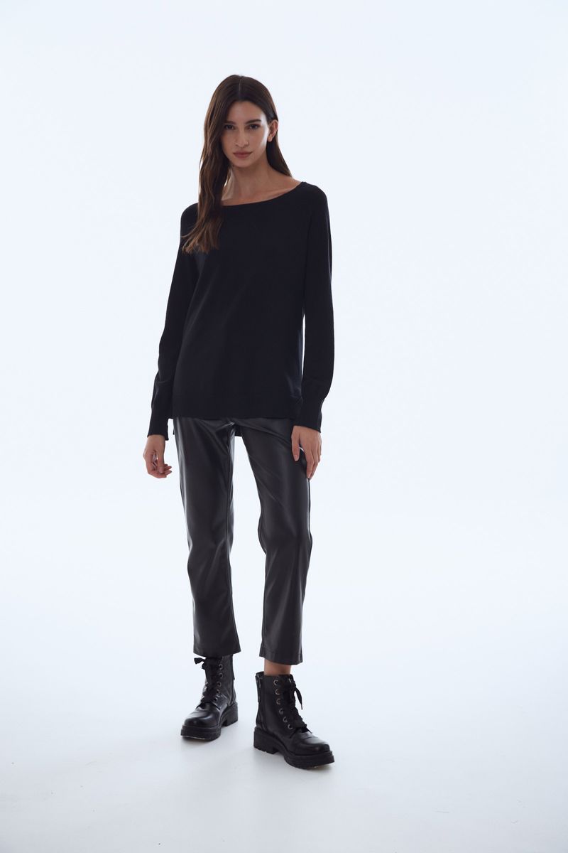 SWEATER NET ROUND NECK CHIARA