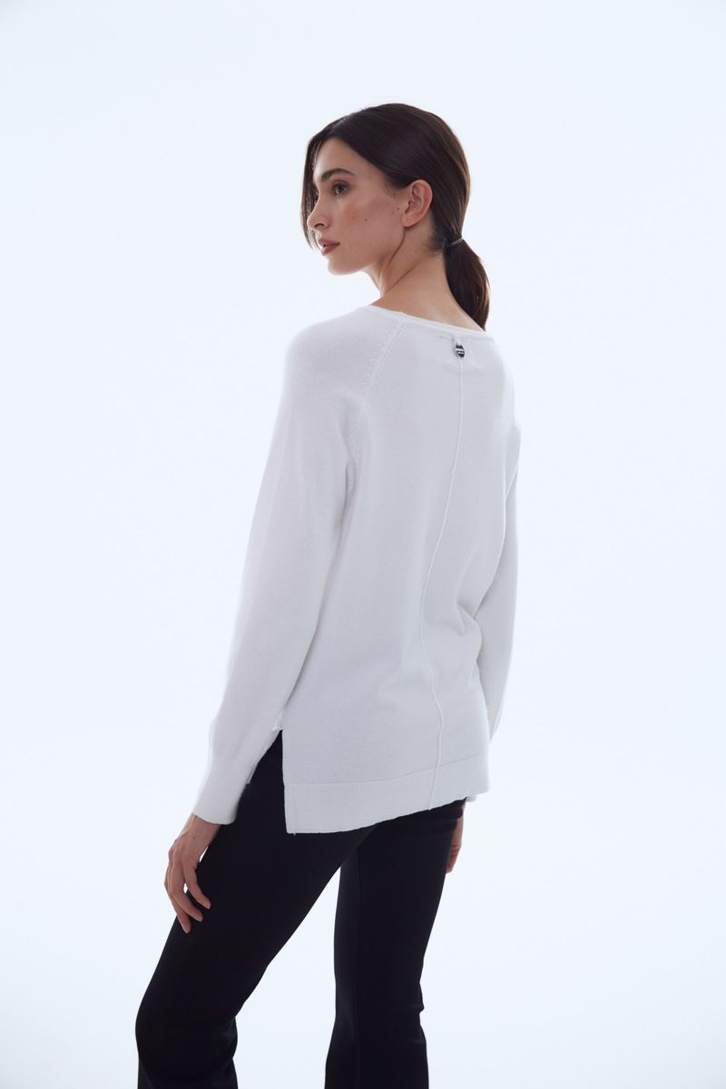 SWEATER NET ROUND NECK CHIARA
