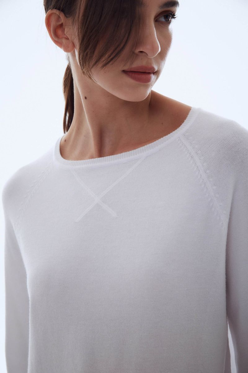 SWEATER NET ROUND NECK CHIARA