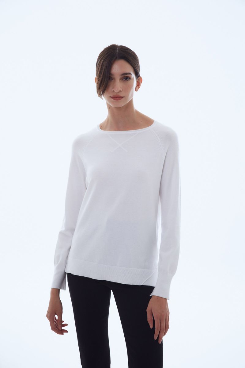SWEATER NET ROUND NECK CHIARA