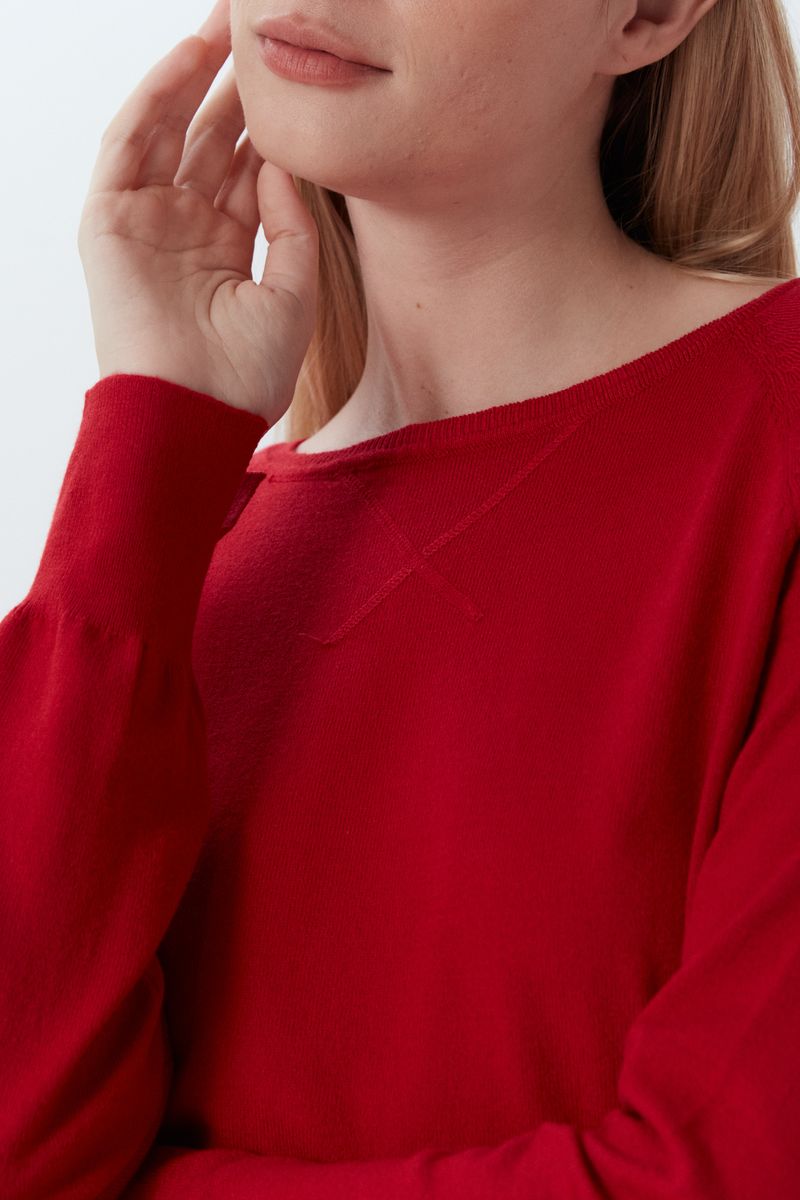 SWEATER NET ROUND NECK CHIARA