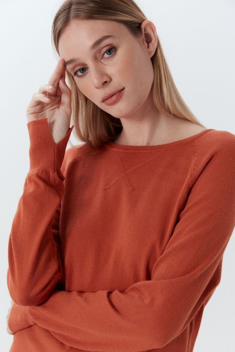 SWEATER NET ROUND NECK CHIARA