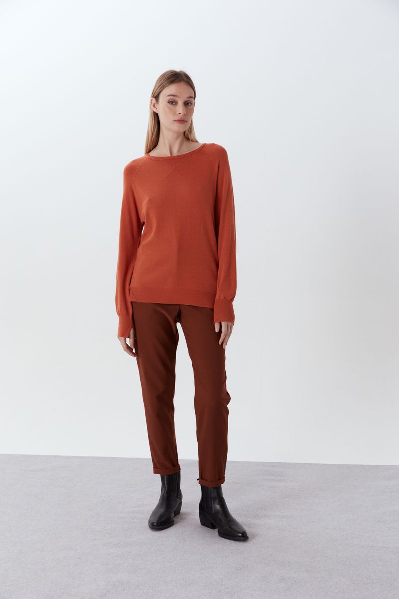 SWEATER NET ROUND NECK CHIARA