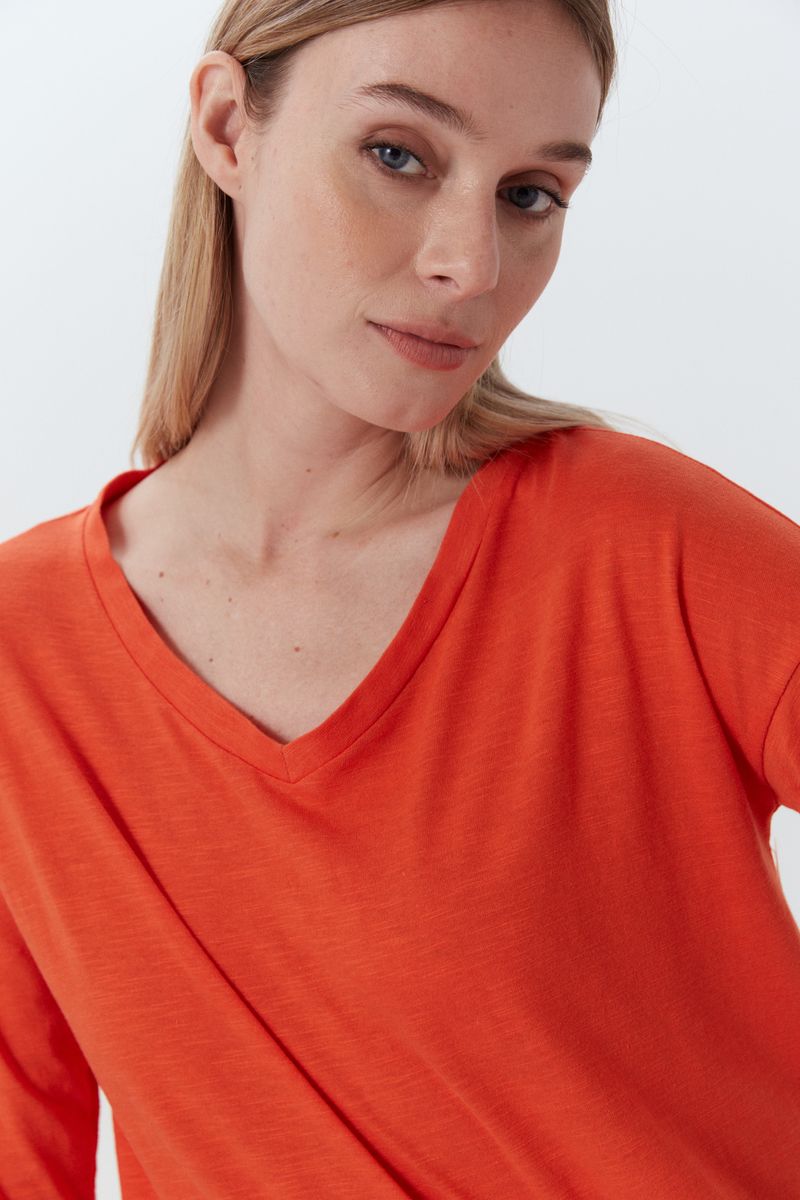 REMERA LONG COTTON SLUB BILLIE