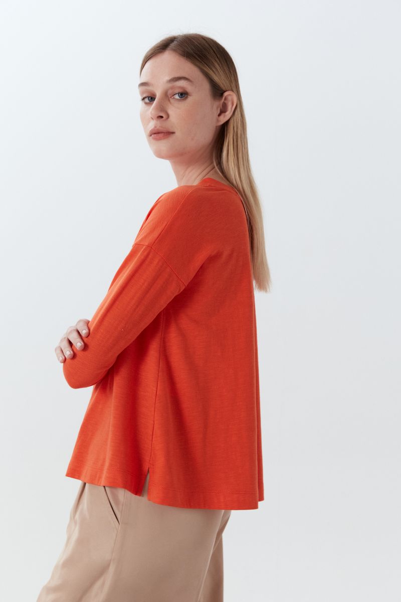 REMERA LONG COTTON SLUB BILLIE