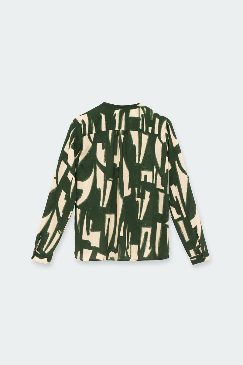 CAMISA PRINT ABSTRACT SAND