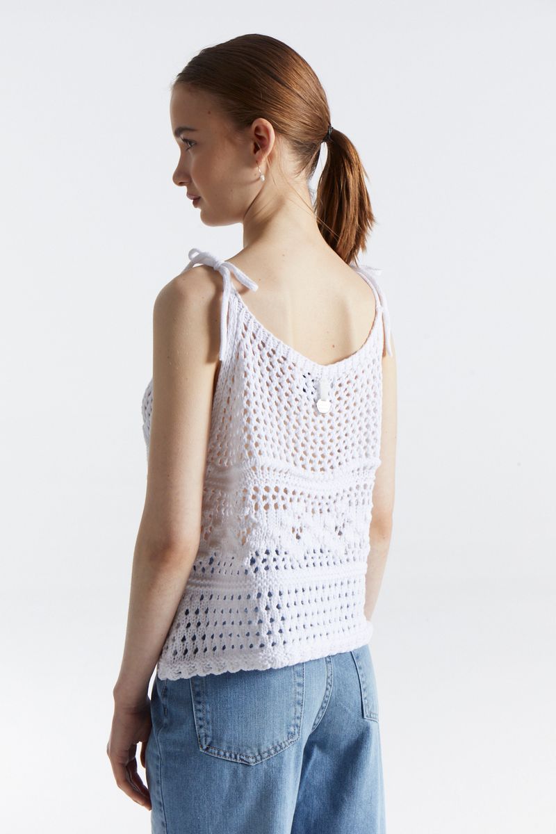 SWEATER TOP COTTON PEARLS