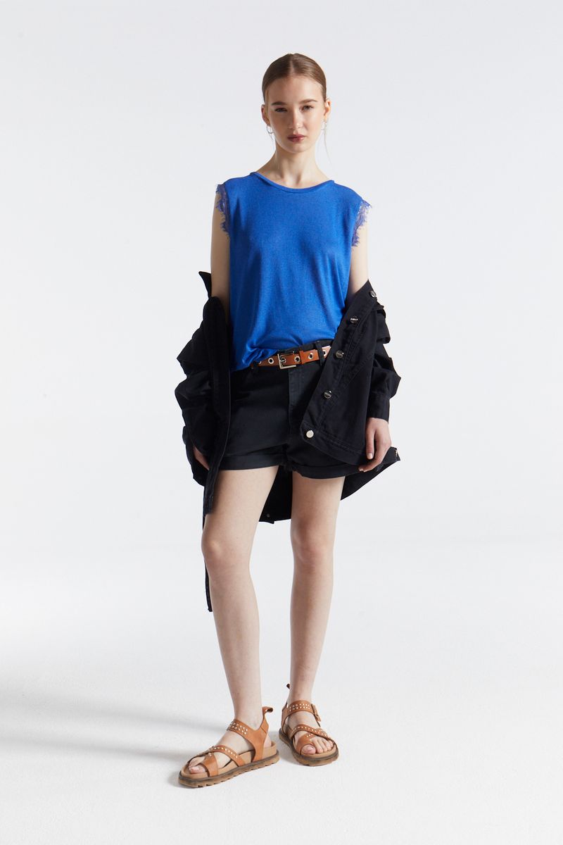 REMERA LINEN LACE ANI