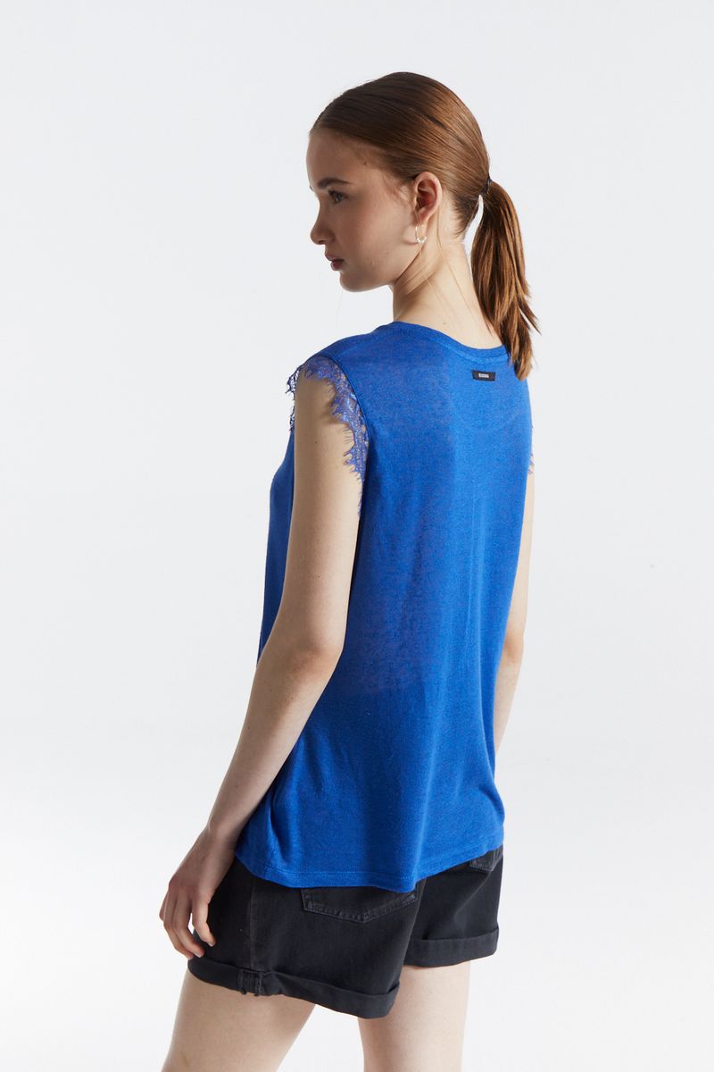 REMERA LINEN LACE ANI