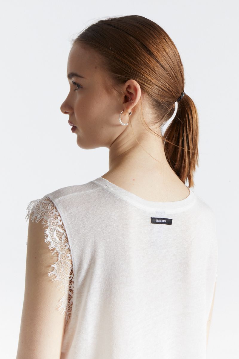 REMERA LINEN LACE ANI