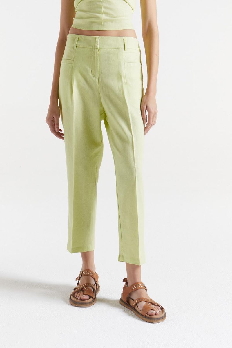 PANTALON LINO GARDENIA