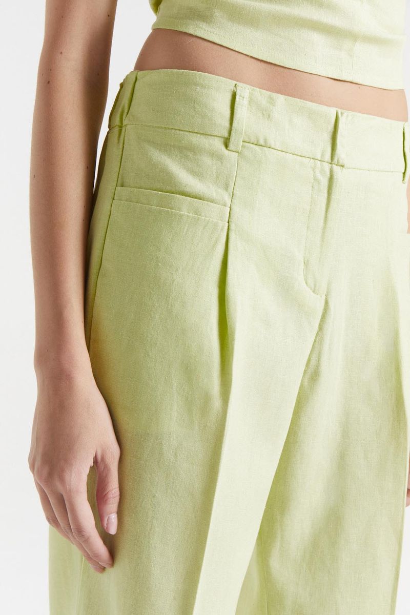 PANTALON LINO GARDENIA