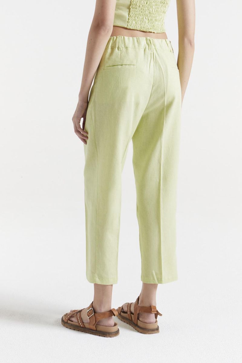 PANTALON LINO GARDENIA