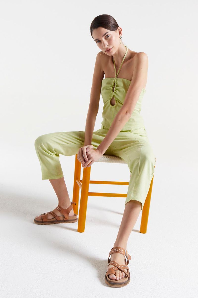 PANTALON LINO GARDENIA