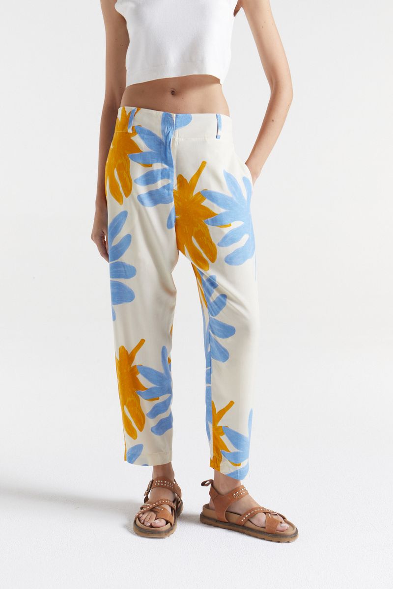 DESIDERATA PANTALON PRINT NEW LEAVES Desiderata