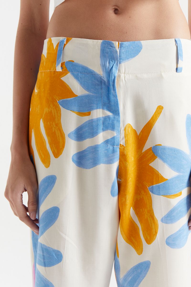 PANTALON PRINT NEW LEAVES