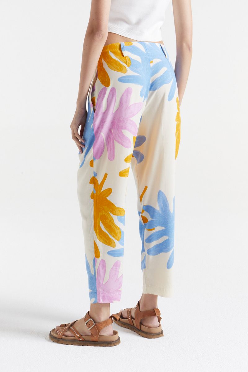 PANTALON PRINT NEW LEAVES