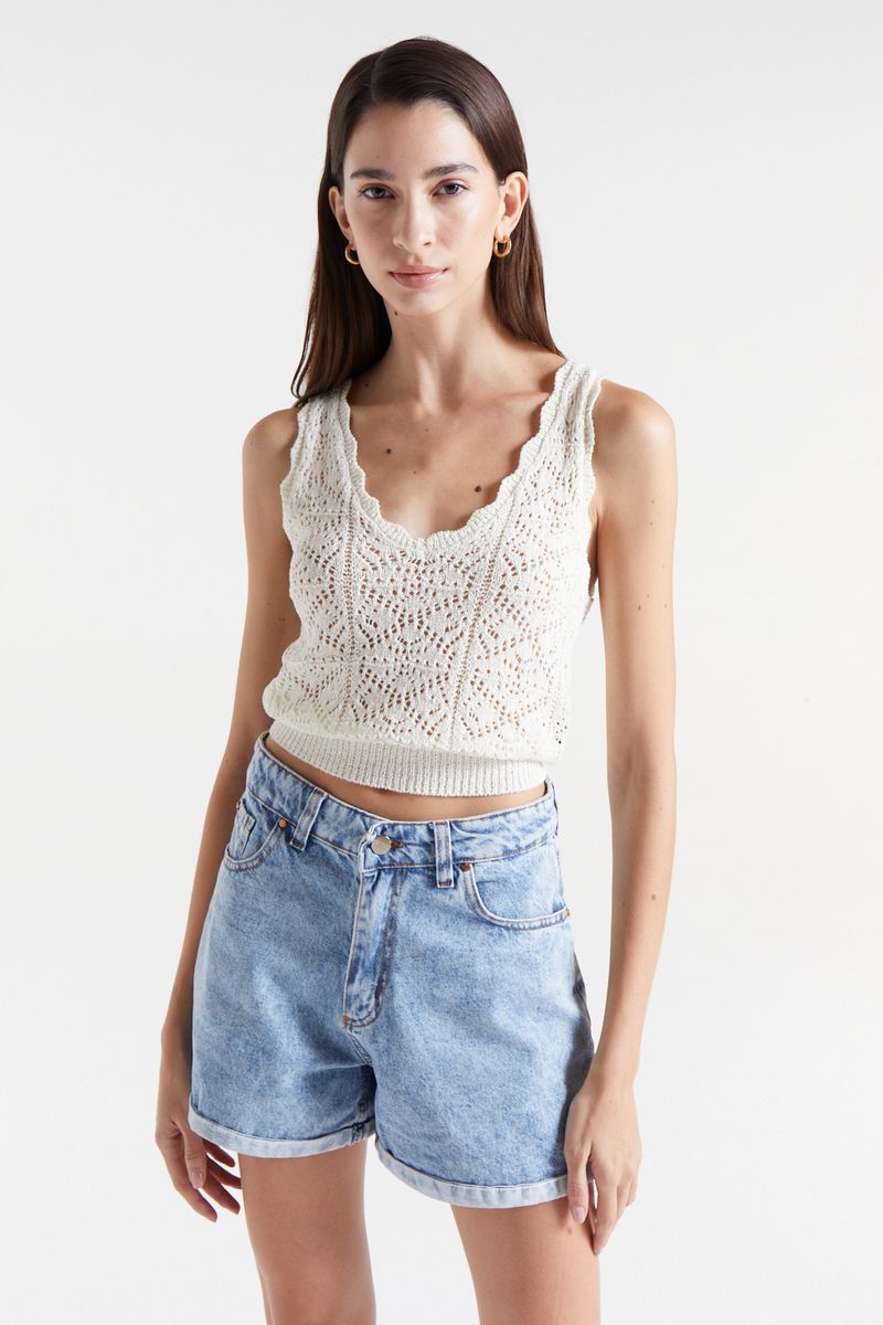 SWEATER TOP V NECK