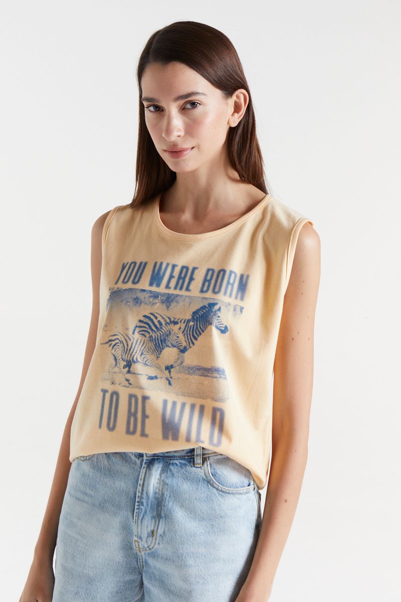 REMERA PRINT WILD HALF TONE