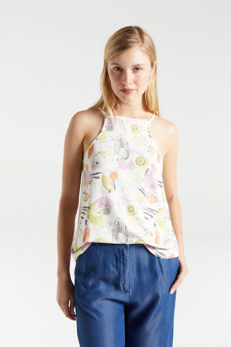 MUSCULOSA PRINT TROPICAL JOURNEY