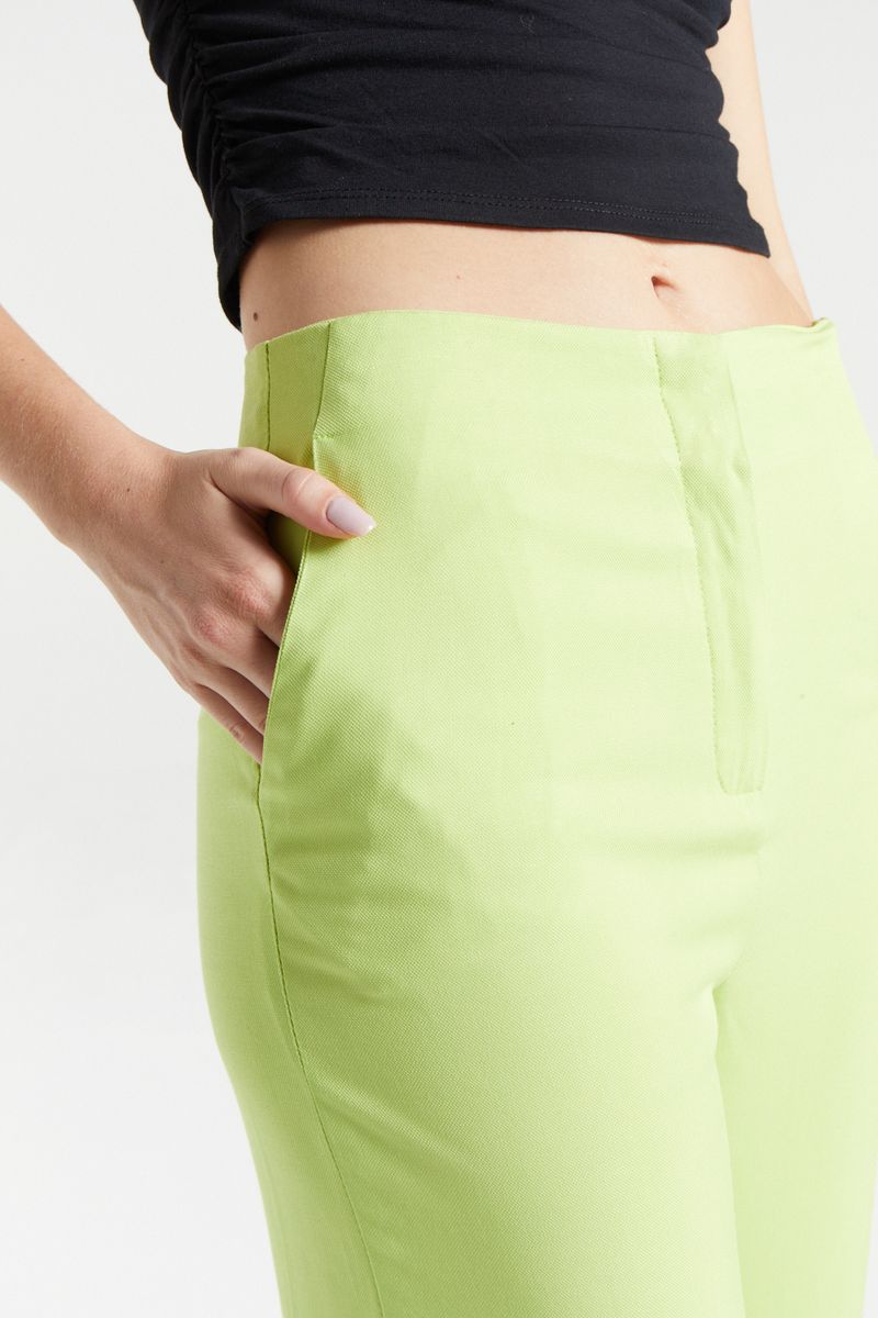 PANTALON CROP LYOCELL PIQUE ASH