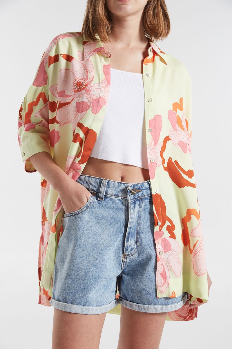 CAMISA OVER FLEUR
