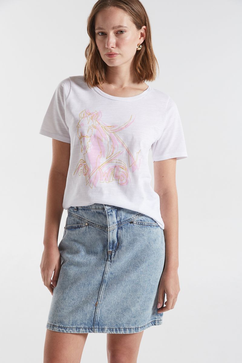 REMERA PIMA PRINT HORSES