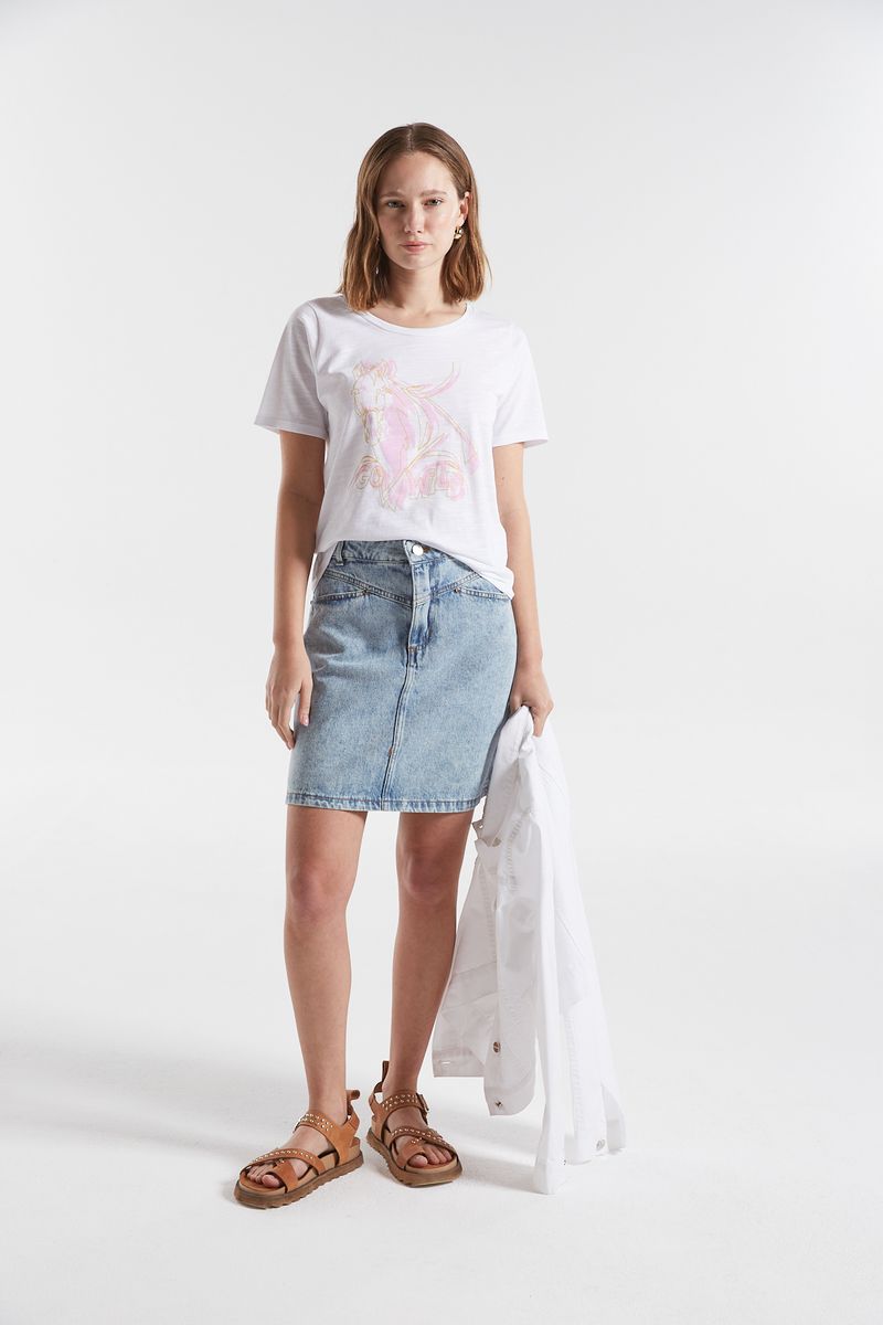 REMERA PIMA PRINT HORSES