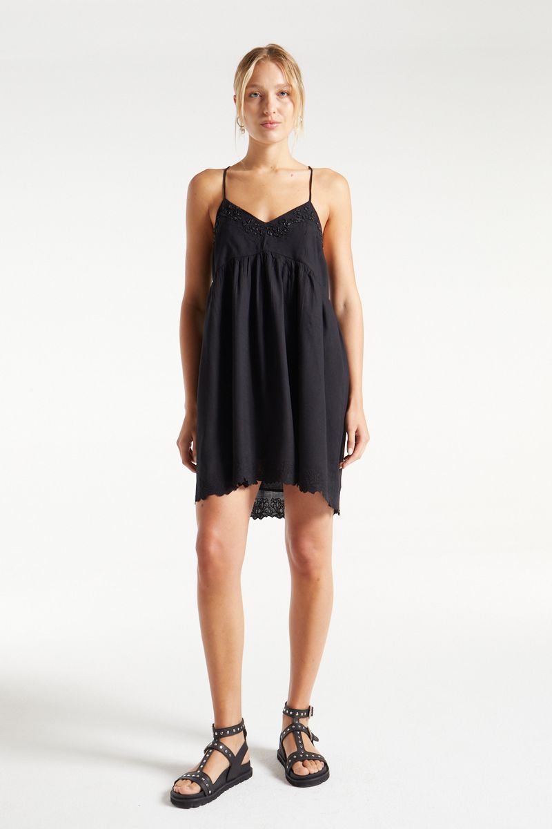 VESTIDO EMBROIDERY SPRING FLOWERS
