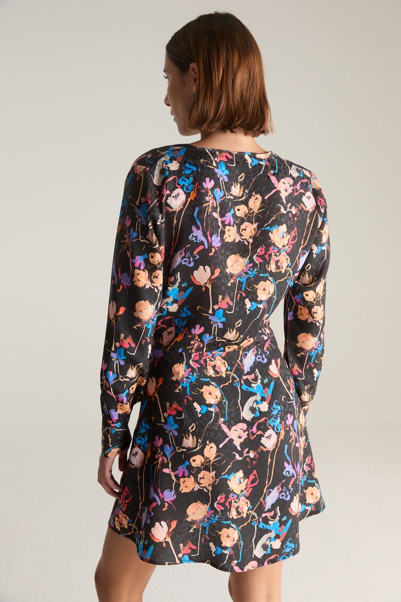 VESTIDO MANGA LARGA SEQUINS