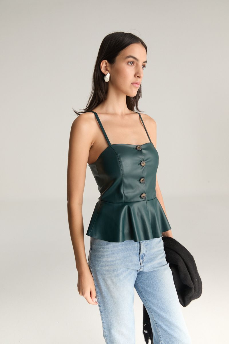 TOP VEGAN LEATHER