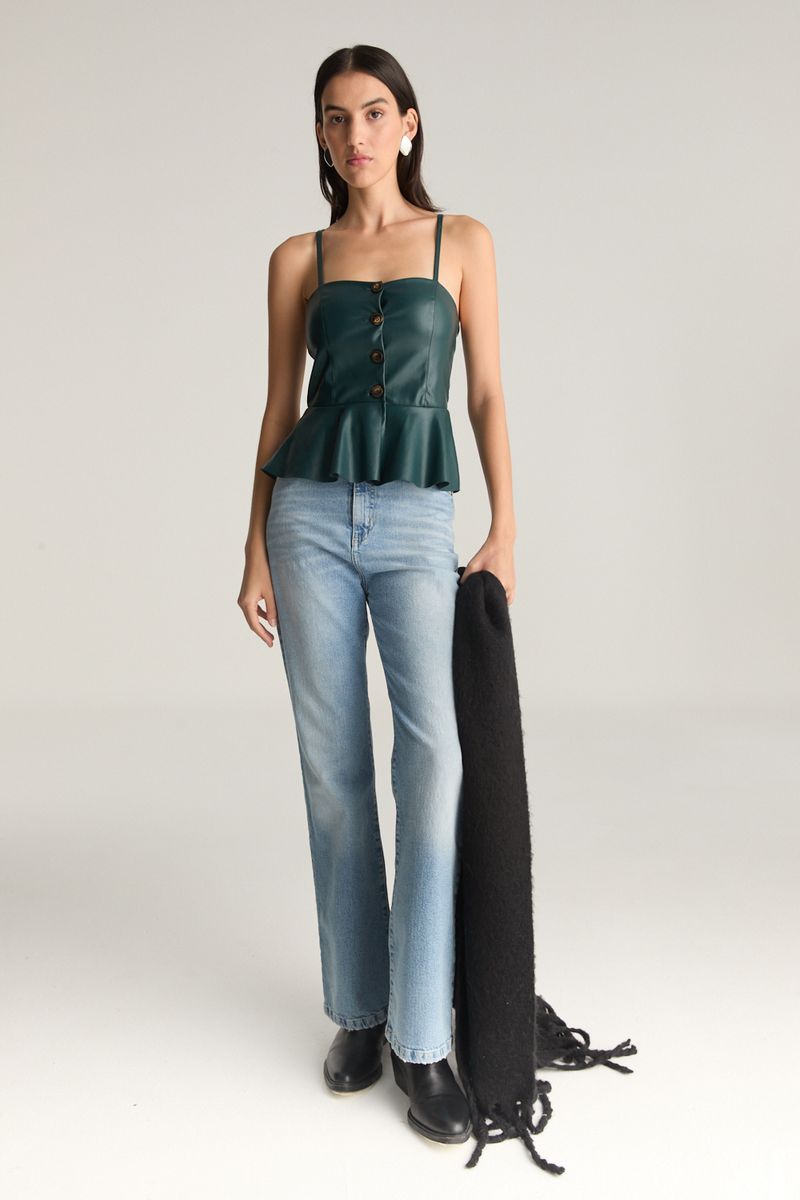 TOP VEGAN LEATHER