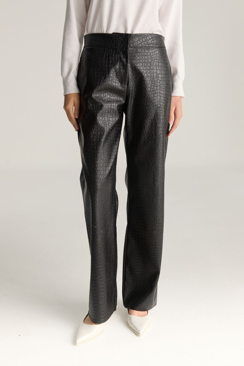 PANTALON VEGAN CROCO