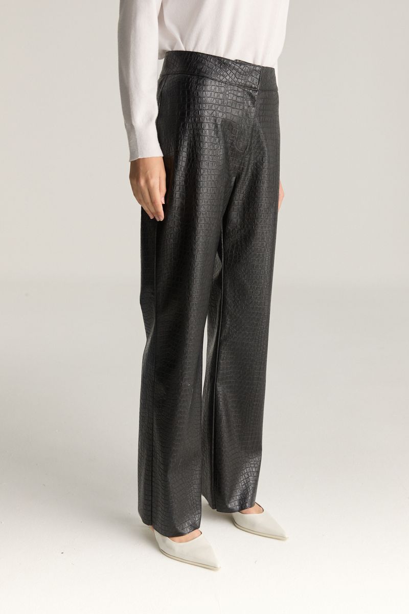 PANTALON VEGAN CROCO