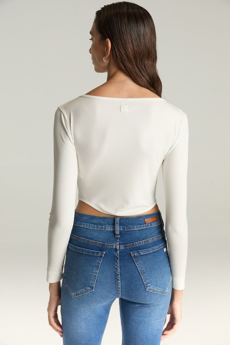 REMERA RIBBED CROP DES C