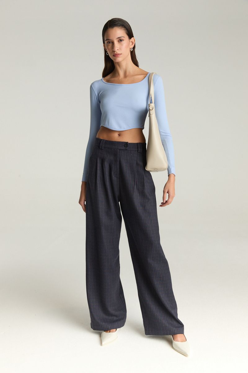 REMERA RIBBED CROP DES C