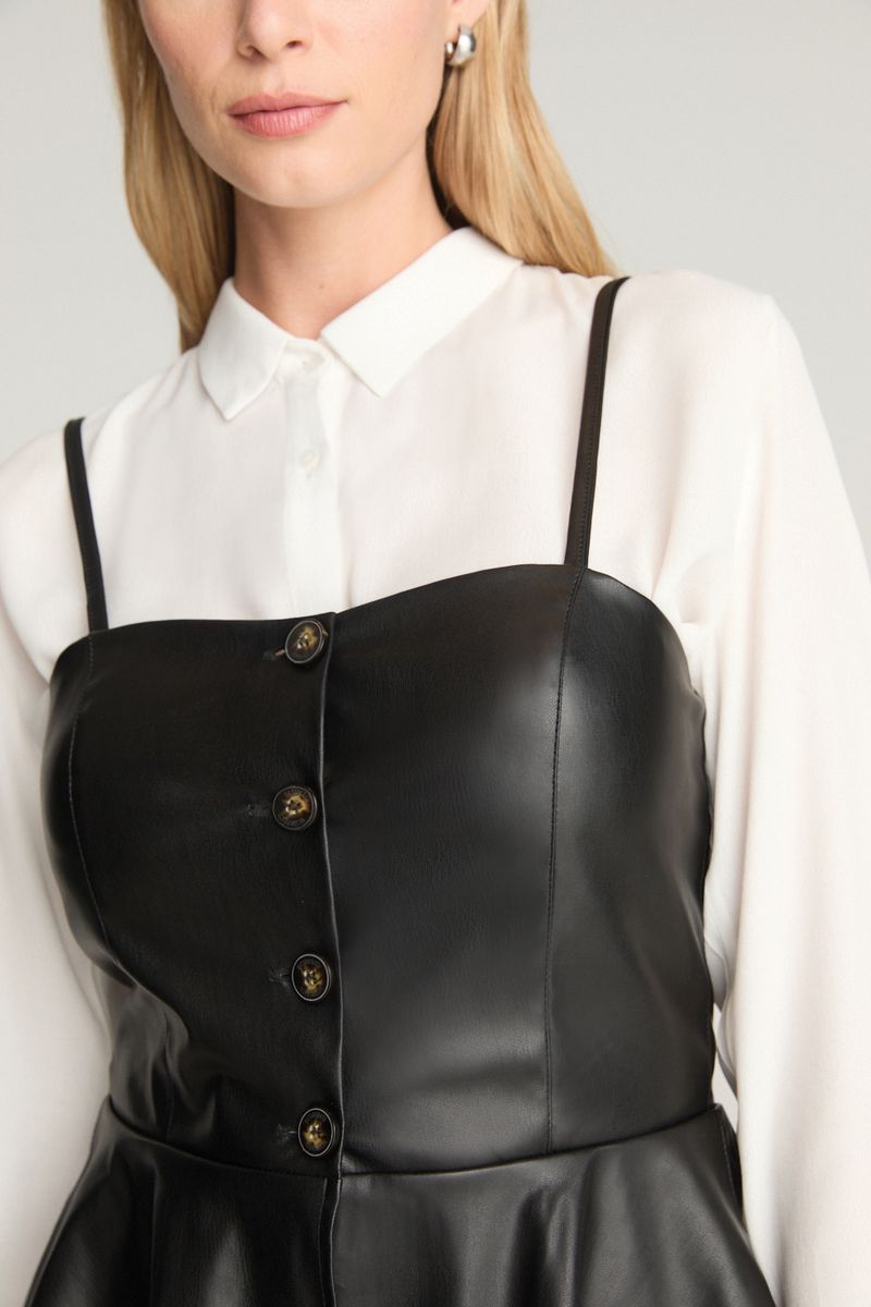TOP VEGAN LEATHER