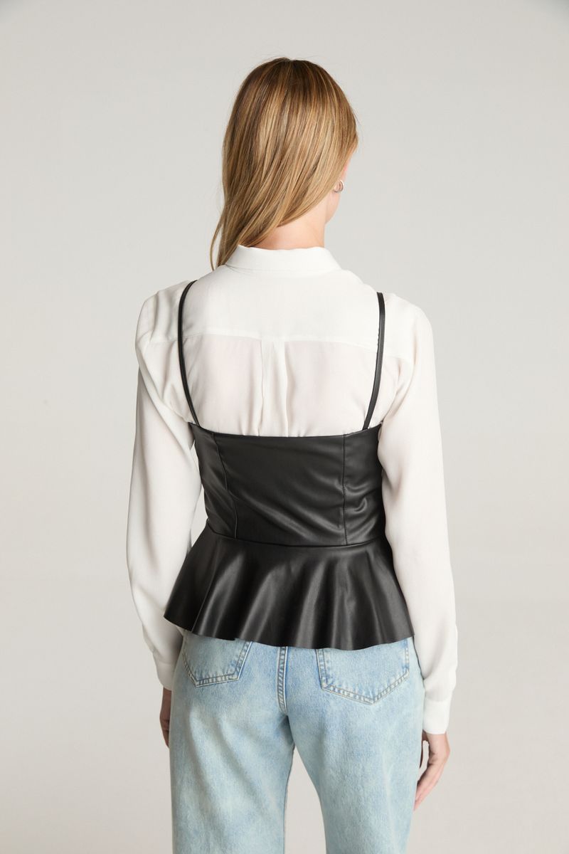 TOP VEGAN LEATHER