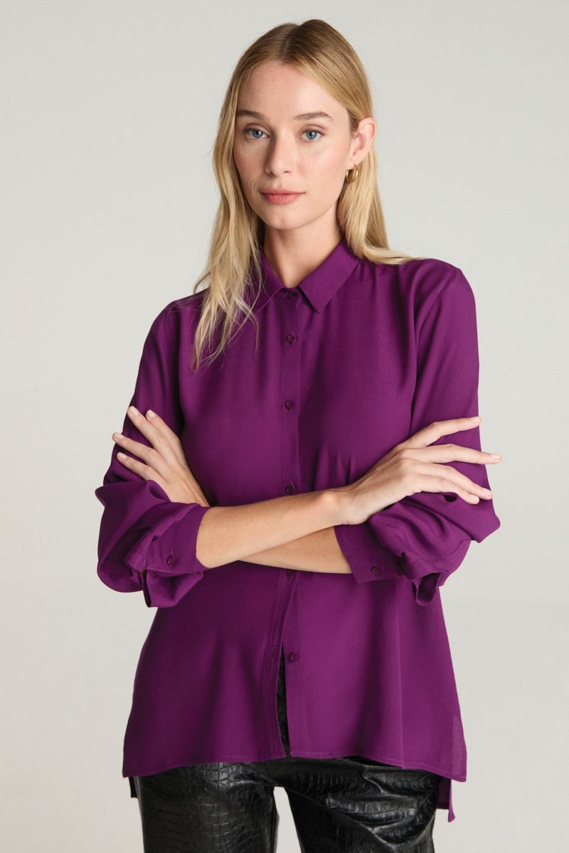 CAMISA M/L MERIDA - PLUM