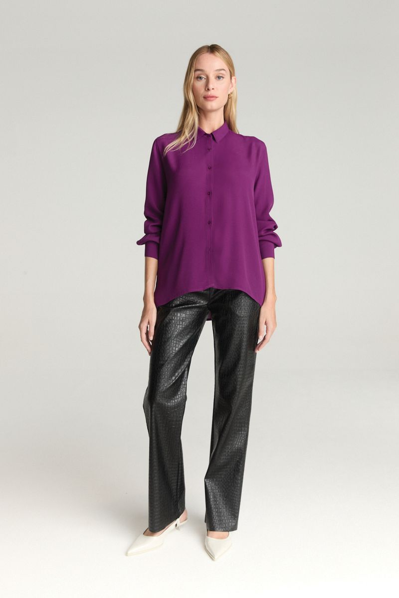CAMISA M/L MERIDA - PLUM