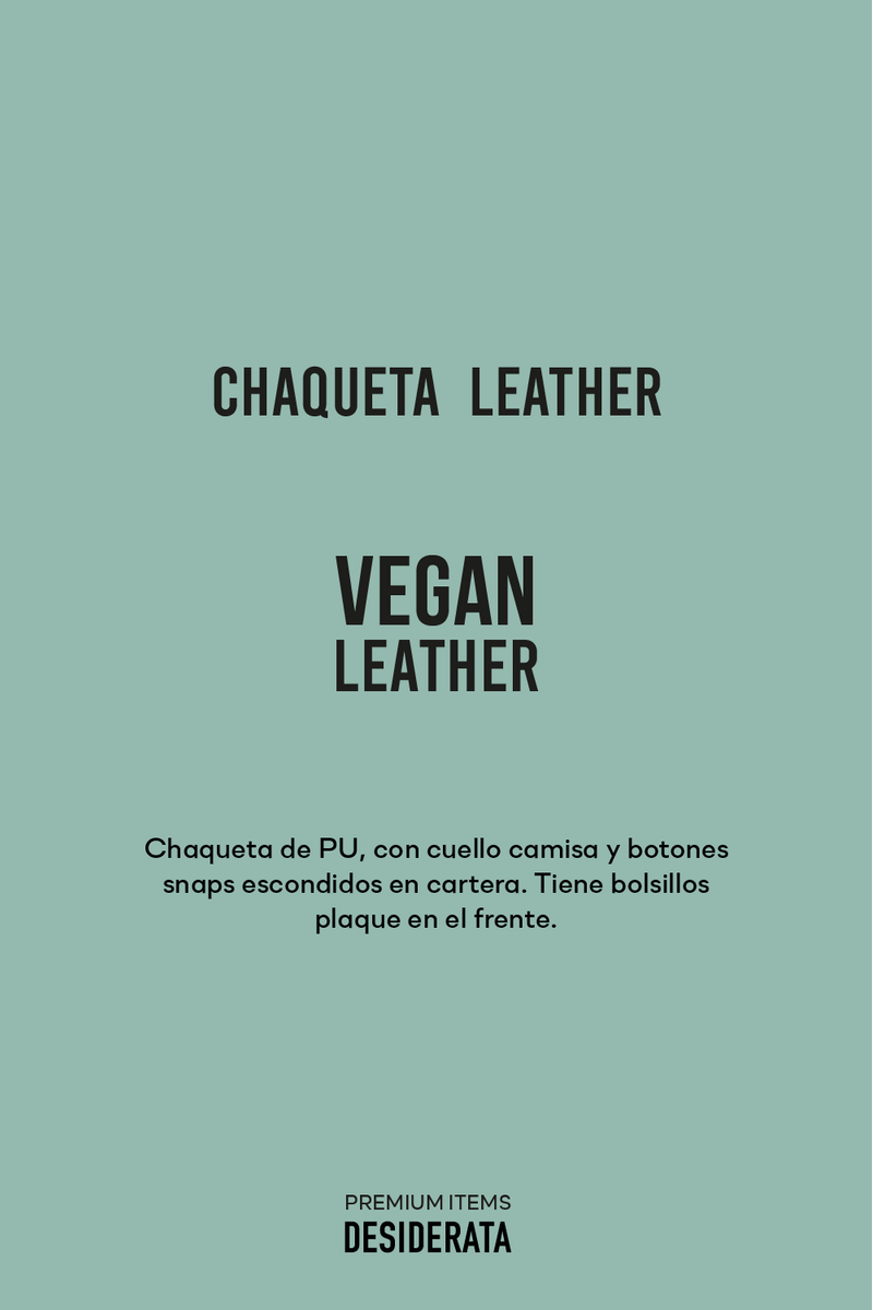 CHAQUETA VEGAN LEATHER