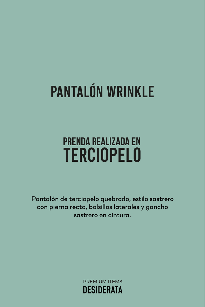 PANTALON TERCIOPELO WRINKLE