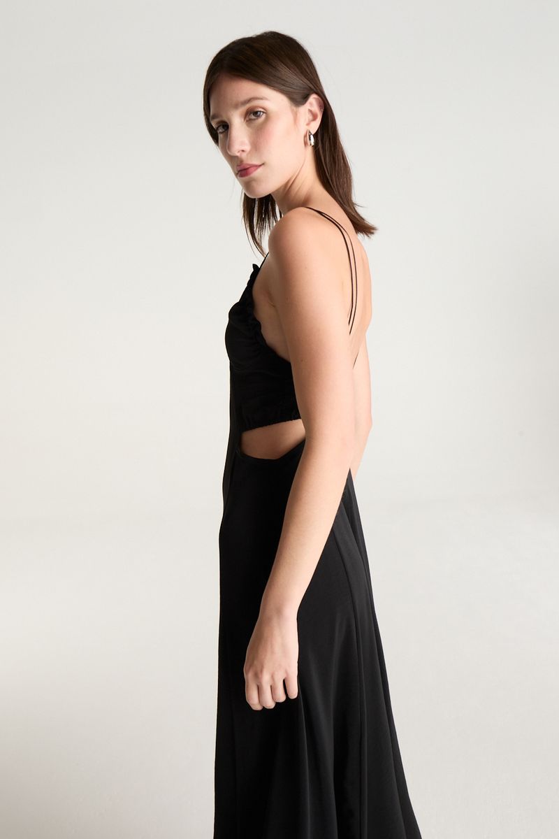 VESTIDO LONG RUFFLES